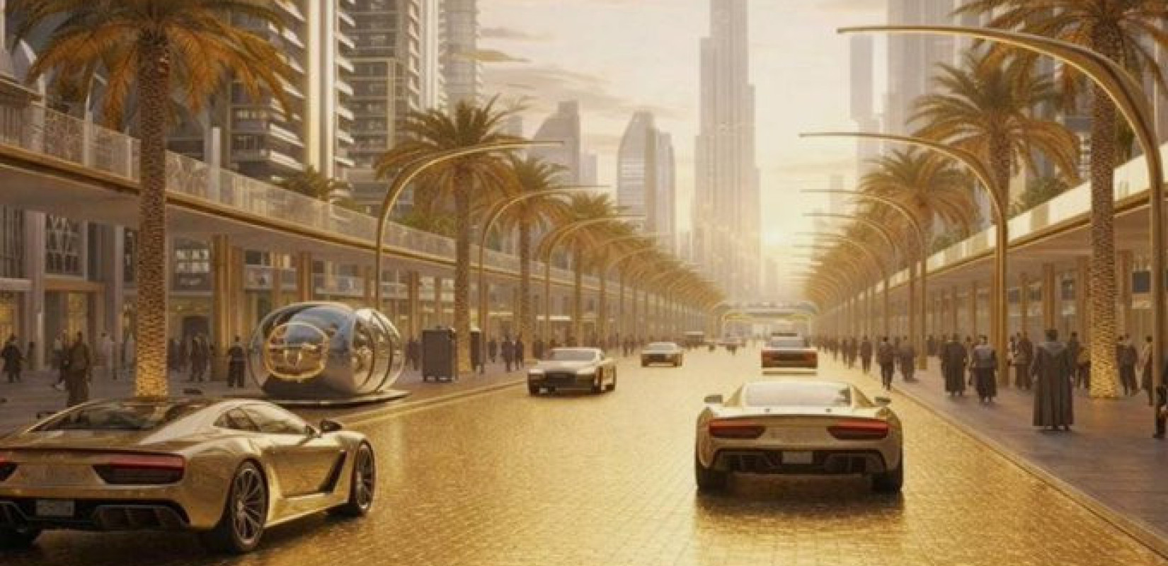 Ντουμπάι: Ετοιμάζει τον πρώτο «χρυσό δρόμο» στον κόσμο