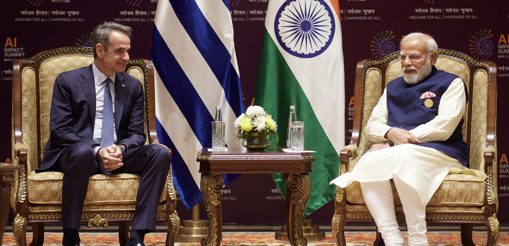 Συνάντηση Κυρ. Μητσοτάκη με τον Ινδό πρωθυπουργό: Η Ελλάδα επιθυμεί να συμμετάσχει στον οικονομικό διάδρομο IMEC