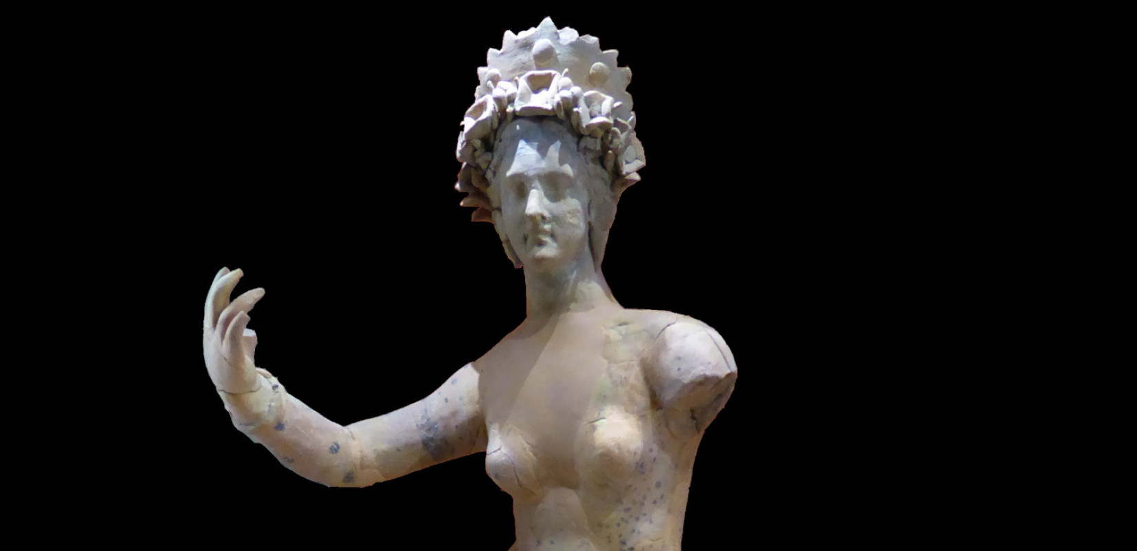 Αρχαιολογικό Μουσείο Βέροιας: Ειδώλιο Αφροδίτης που εμφανίζει τη θεά με νεανικό, εύπλαστο σώμα