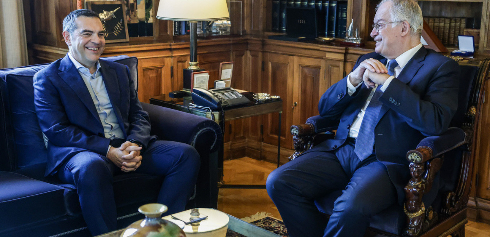 Συνάντηση του ΠτΔ Κων. Τασούλα με τον πρώην πρωθυπουργό Αλ. Τσίπρα