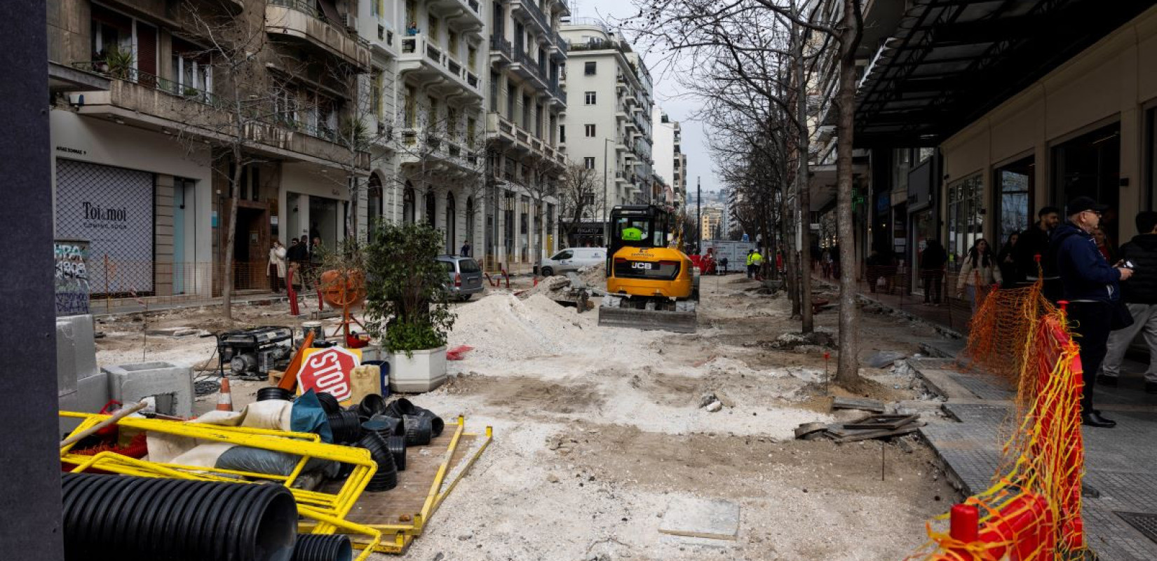 Αγίας Σοφίας: Ολοκληρώθηκαν οι εργασίες για τους αγωγούς - Ξεκινάει το στρώσιμο του δαπέδου