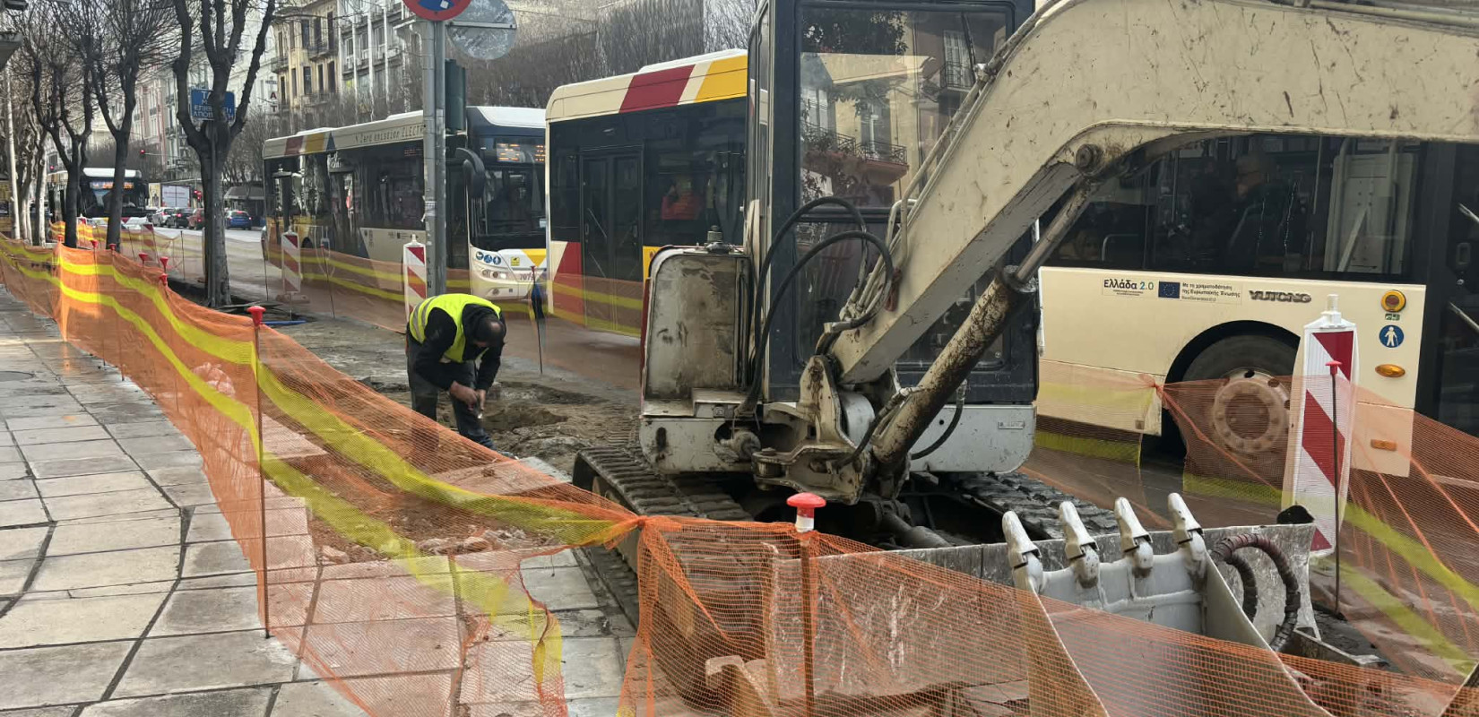 Θεσσαλονίκη: Ένα άναρχο εργοτάξιο η μισή Εγνατία - Στο «κόκκινο» οι επαγγελματίες της περιοχής (βίντεο)
