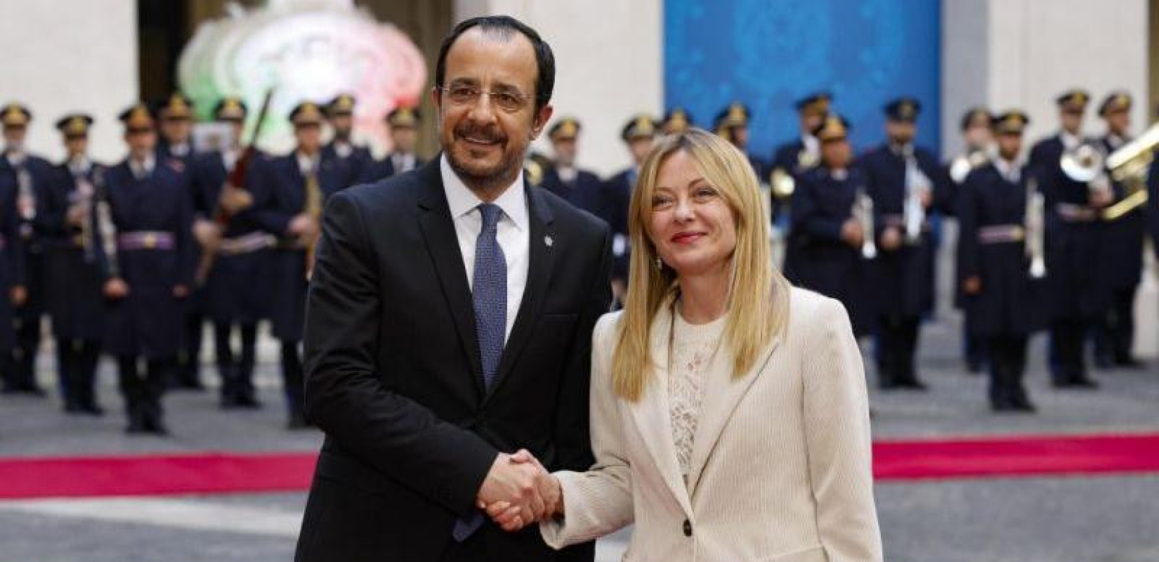 Συνάντηση Χριστοδουλίδη - Μελόνι στην Ιταλία