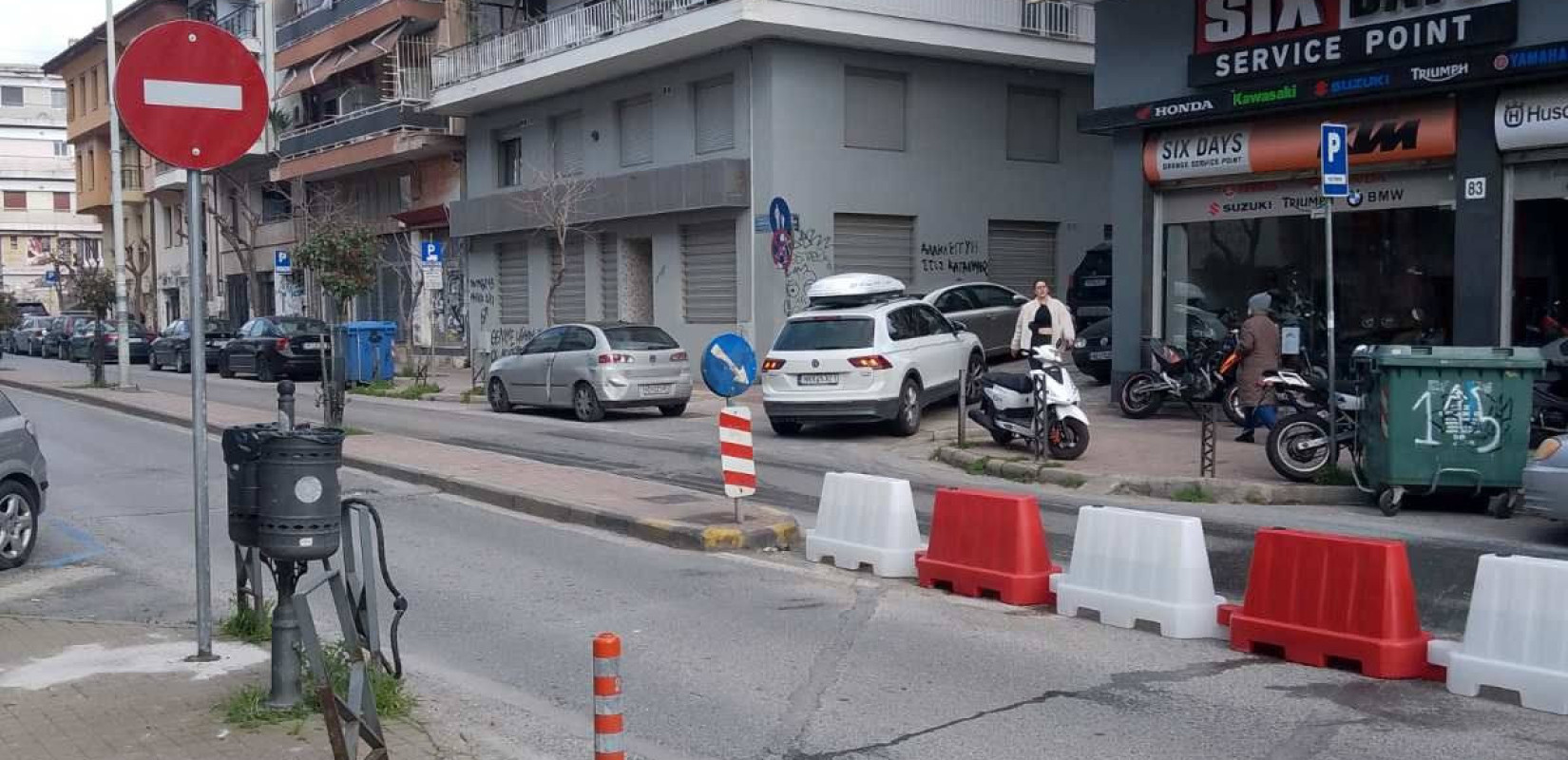 Θεσσαλονίκη: Έκλεισε η στροφή προς δυτικά στη διασταύρωση Σοφοκλέους με Ολυμπιάδος