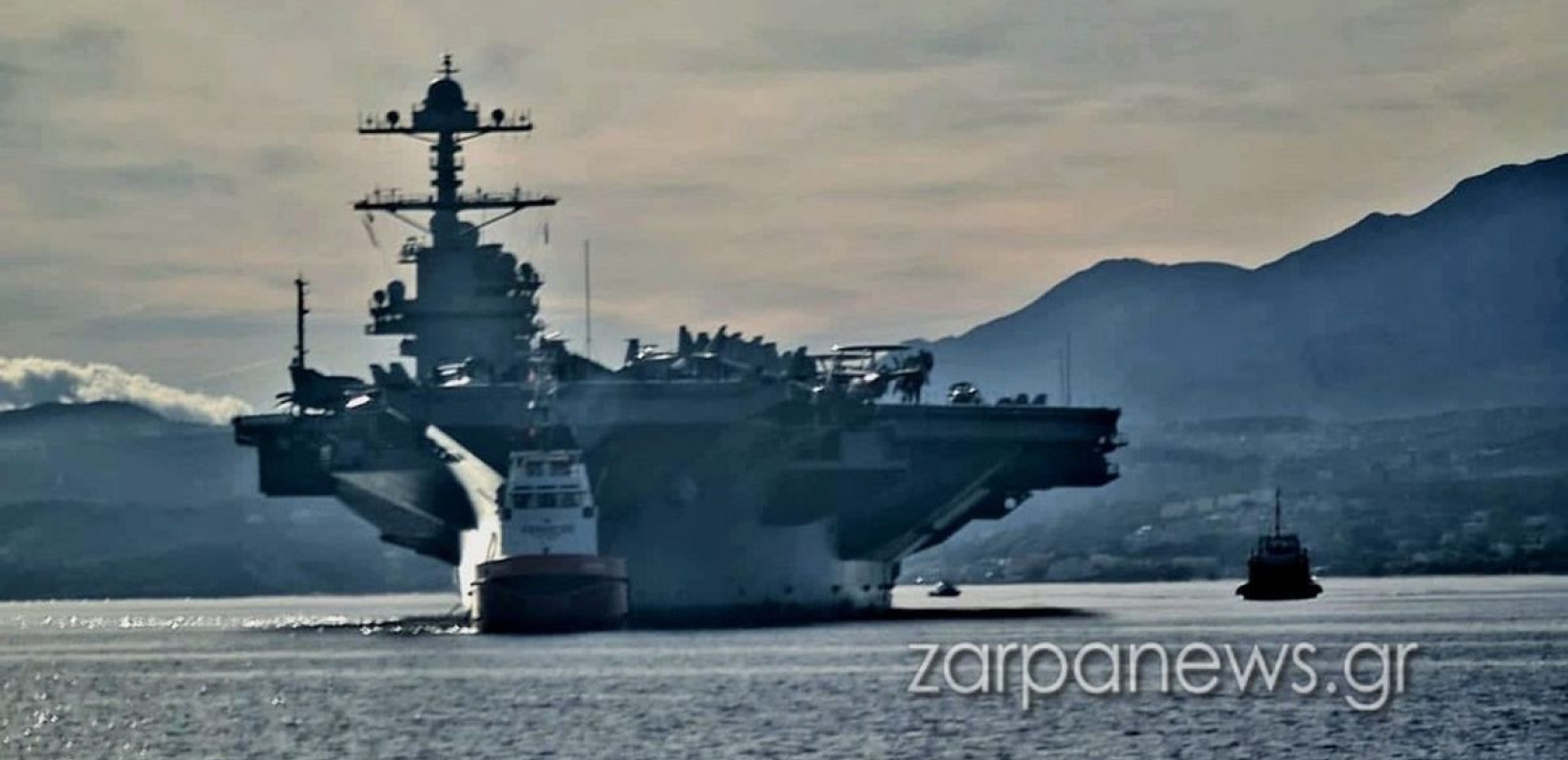 Πηγή  φωτογραφίας: https://www.zarpanews.gr/sti-soyda-to-thiriodes-uss-gerald-r-ford-minyma-ischyos-stin-anatoliki-mesogeio/