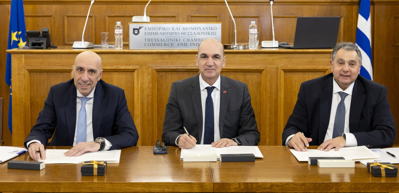 Θεσσαλονίκη: Μνημόνιο συνεργασίας υπέγραψαν ΕΒΕΘ, ΕΒΕΑ και ΕΒΕΠ για την ανάπτυξη της ελληνικής μεταποίησης