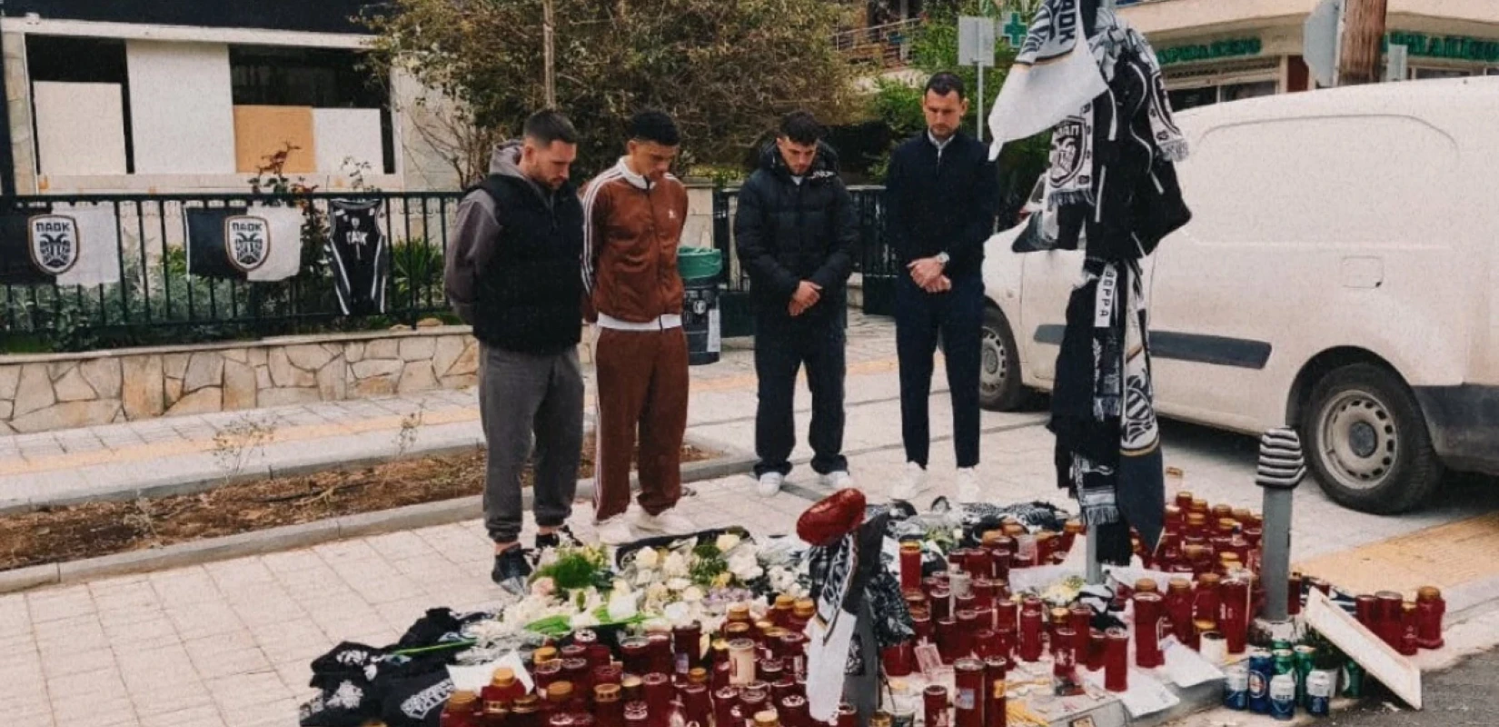 Ο ΠΑΟΚ τίμησε τη μνήμη του Κλεομένη στον τόπο του εγκλήματος