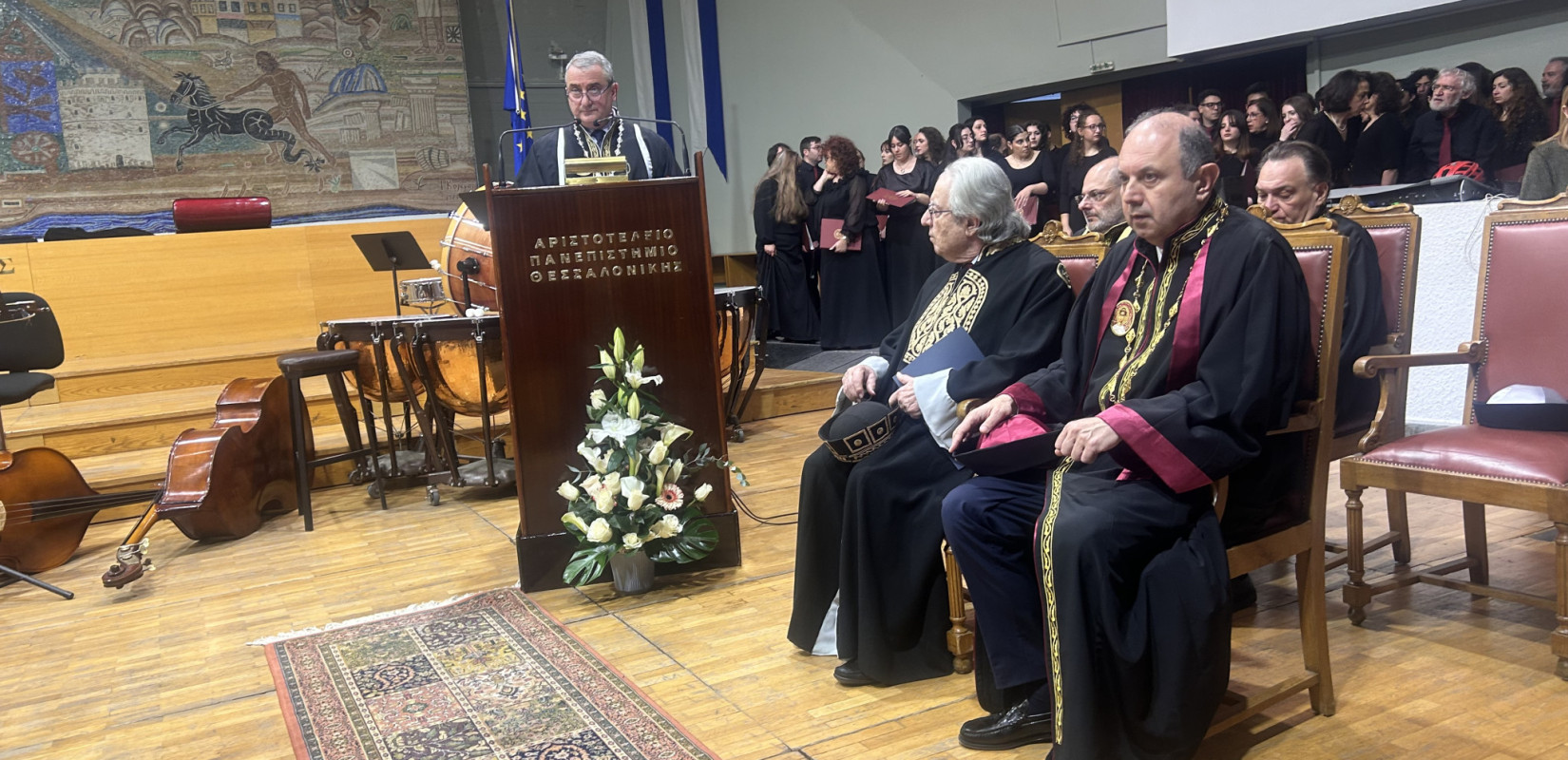 Εορτασμός εθνικής Επετείου 25ης Μαρτίου στο ΑΠΘ - Γ.Μπαμπινιώτης: «Το φρόνημα που οδήγησε στη νίκη των Ελλήνων, είναι ζήτημα συνείδησης»