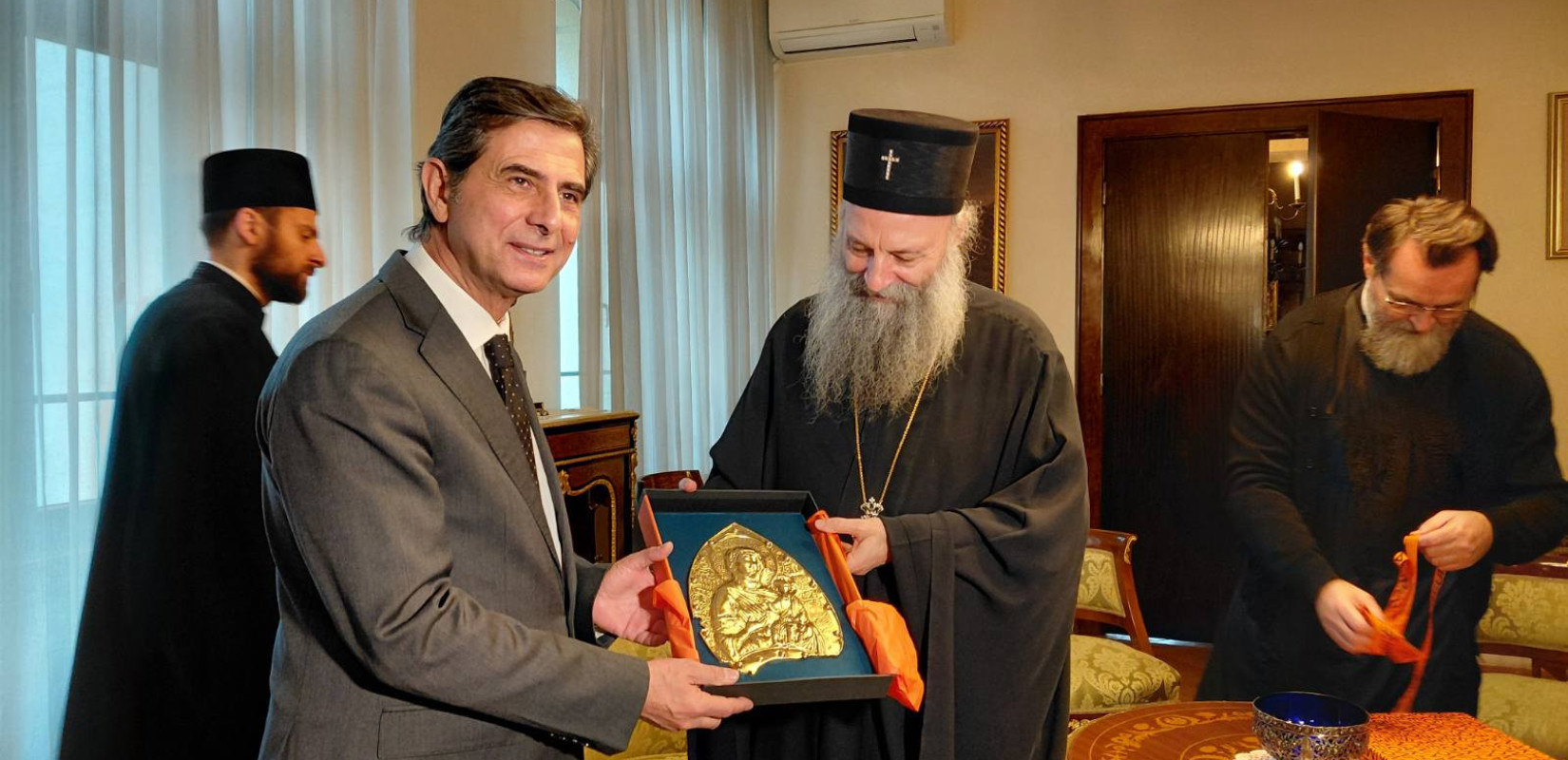 Βελιγράδι: Στον Πατριάρχη Σερβίας Πορφύριο ο ΥΜΑΘ Κώστας Γκιουλέκας