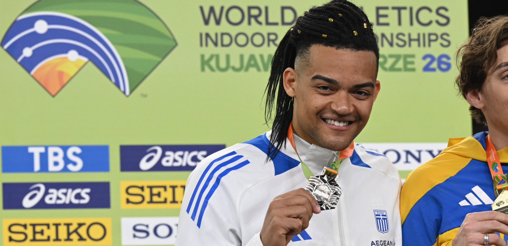 Παγκόσμιο κλειστού στίβου: Η απονομή του ασημένιου μεταλλίου στον Καραλή και οι δηλώσεις του Μανόλο (βίντεο)