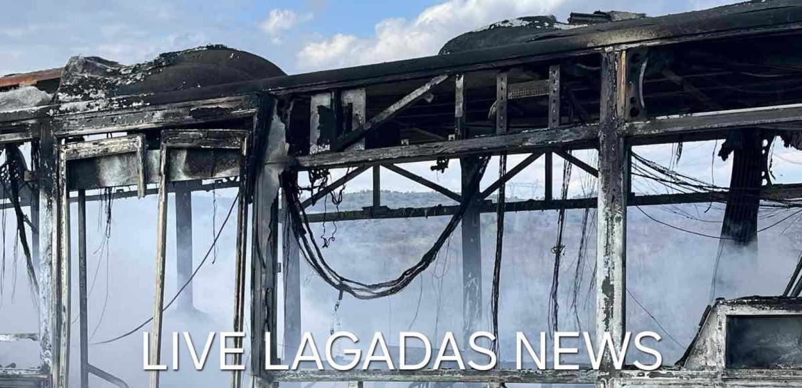 Στις φλόγες λεωφορείο του ΚΤΕΛ στην Ε.Ο. Θεσσαλονίκης – Σερρών: Καταστράφηκε ολοσχερώς (βίντεο)