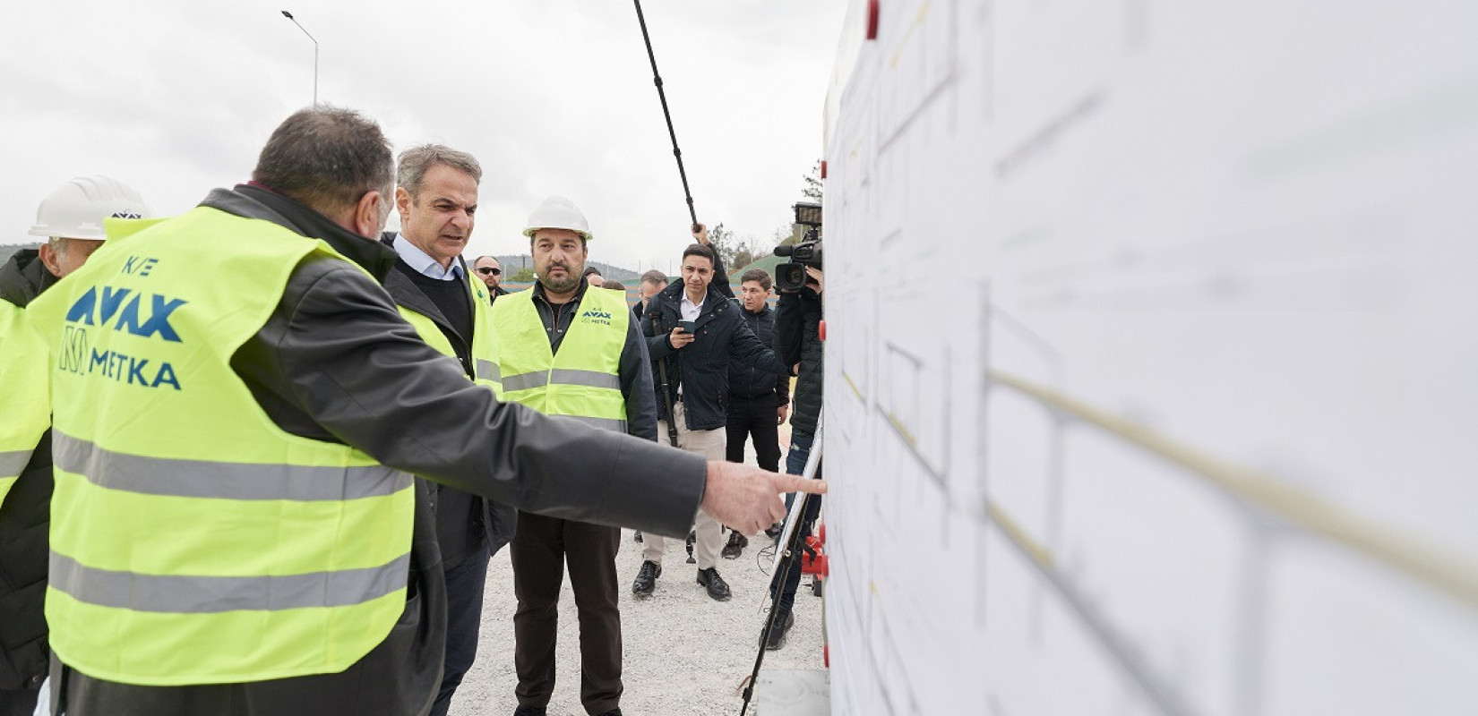 Επίσκεψη του πρωθυπουργού στο εργοτάξιο του Flyover - «Μιλάμε για μια διαφορετική Θεσσαλονίκη»