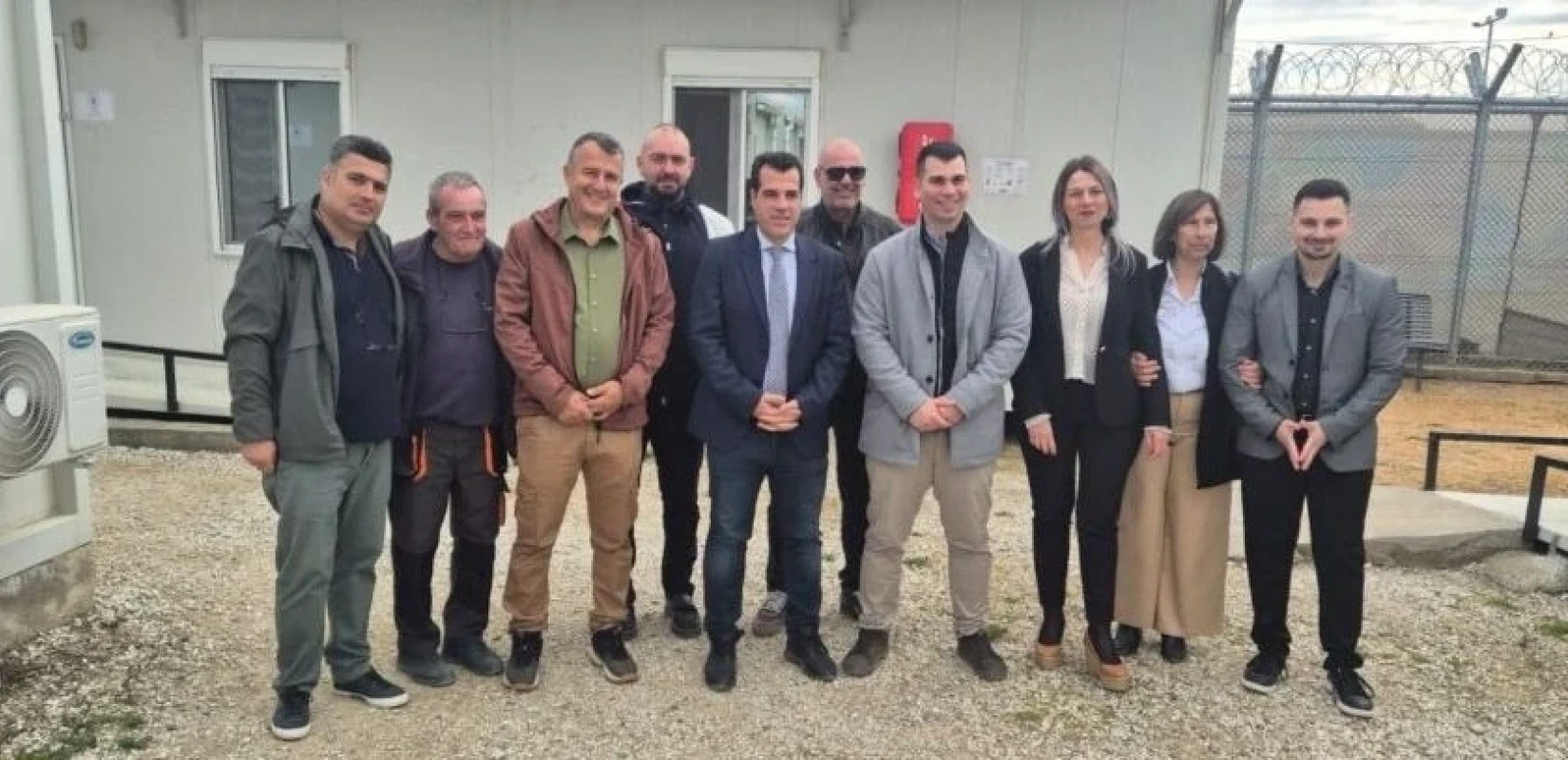 Επίσκεψη του Θάνου Πλεύρη στη δομή φιλοξενίας Πολυκάστρου Κιλκίς