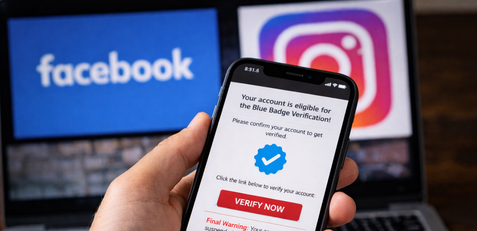 Social Media: Ψεύτικα μηνύματα για πιστοποίηση λογαριασμών - Η νέα απάτη που εξαπλώνεται