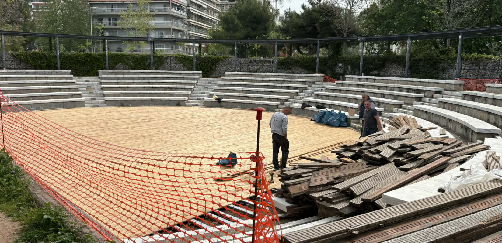 Θεσσαλονίκη: Αλλάζει όψη το αμφιθέατρο του Κήπου των Εποχών στη Νέα Παραλία (βίντεο)