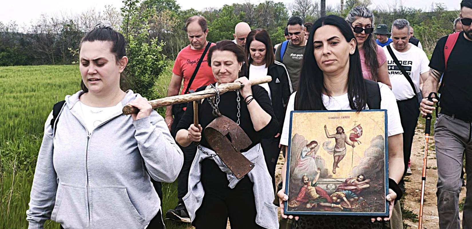 Η λιτανευτική πομπή στην Καλή Βρύση - Πηγή φωτογραφίας: Δημήτρης Σίδος