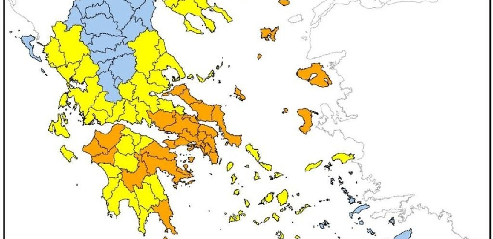 Υψηλός κίνδυνος πυρκαγιάς αύριο σε Έβρο και Σαμοθράκη