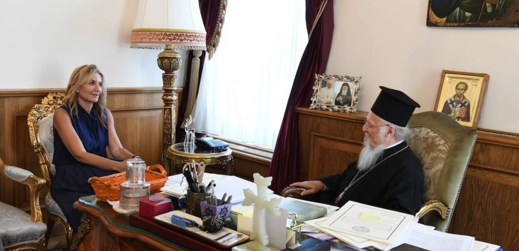 Στο Οικουμενικό Πατριαρχείο η Μαρέβα Γκραμπόφσκι