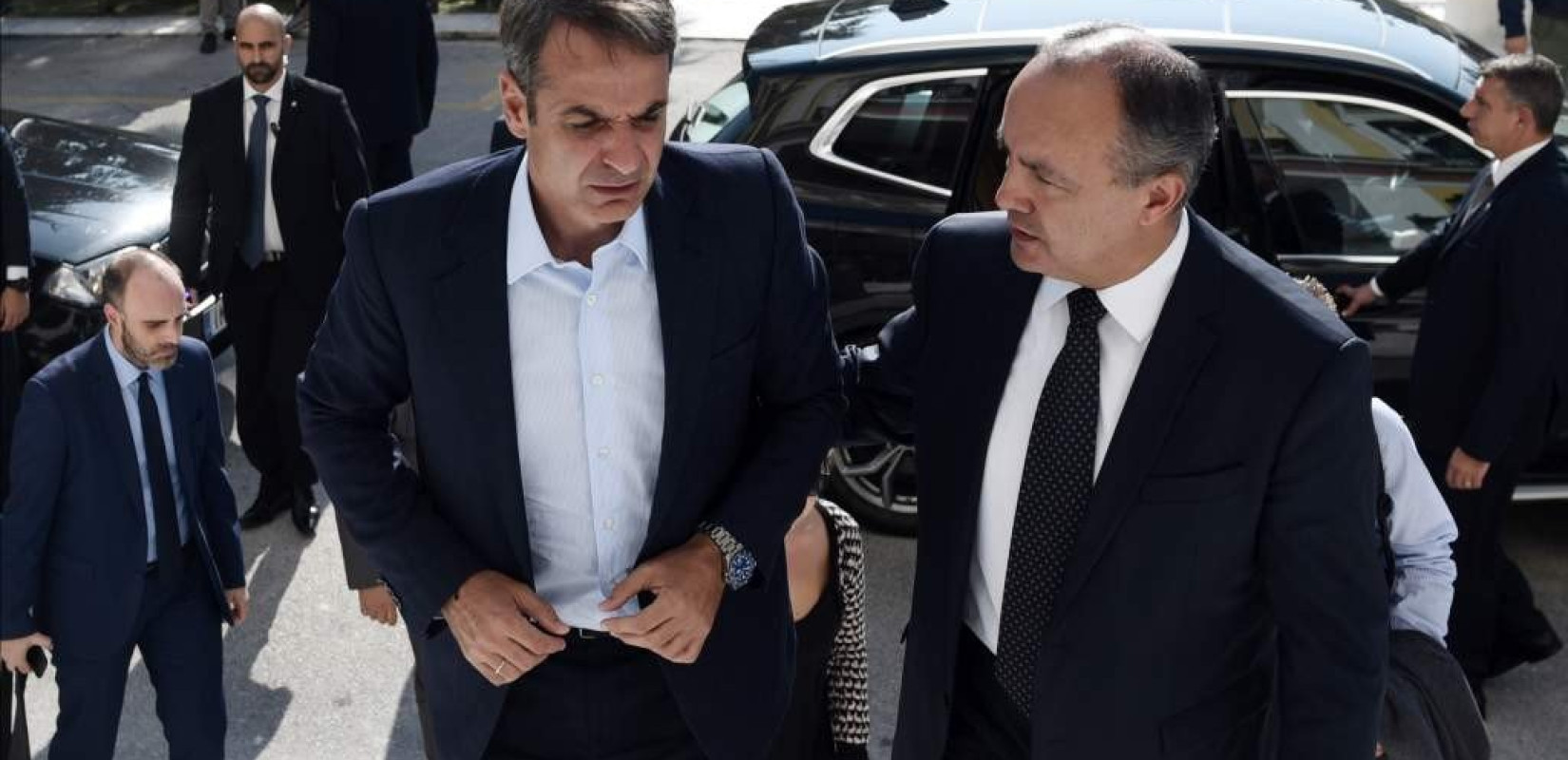 Στη Θεσσαλονίκη για τον Άγιο Δημήτριο ο Κυριάκος Μητσοτάκης Στη Θεσσαλονίκη για τον Άγιο Δημήτριο ο Κυριάκος Μητσοτάκης