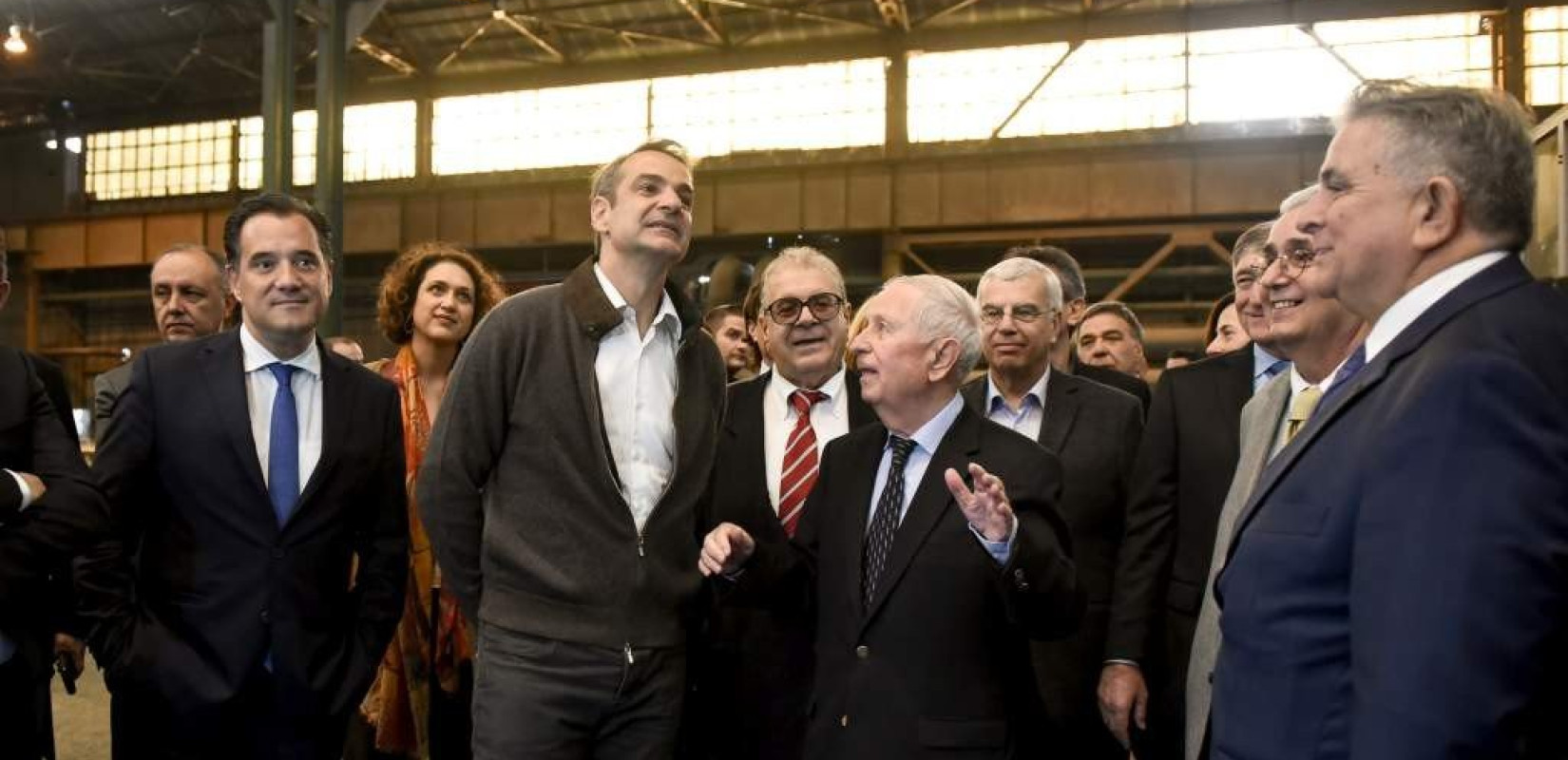 Στο εργοστάσιο της Hellenic Steel στα Διαβατά ο Κ. Μητσοτάκης