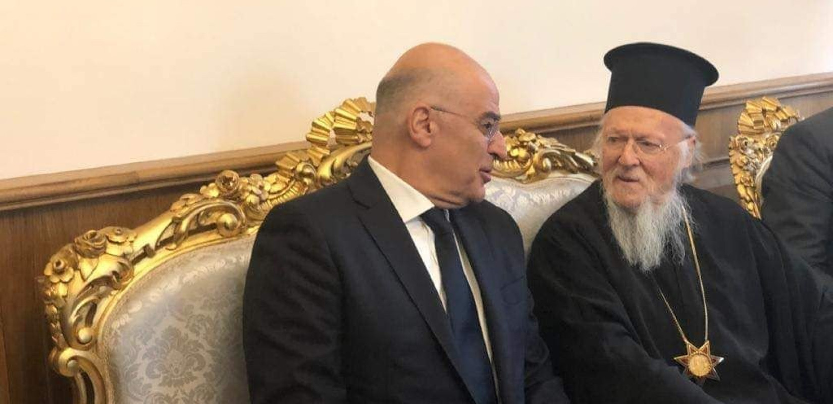 Μήνυμα αγάπης και ειρήνης έστειλαν Ν. Δένδιας και Βαρθολομαίος (φωτ)