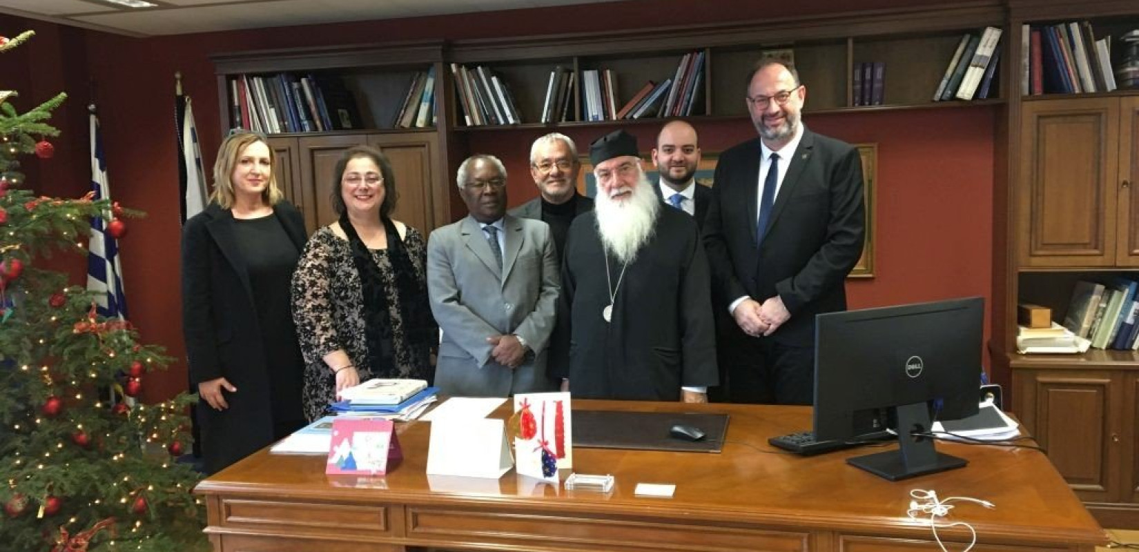 Τον μητροπολίτη Κένυας υποδέχθηκε στο δημαρχείο Θεσσαλονίκης ο Δρ. Τσαβλής