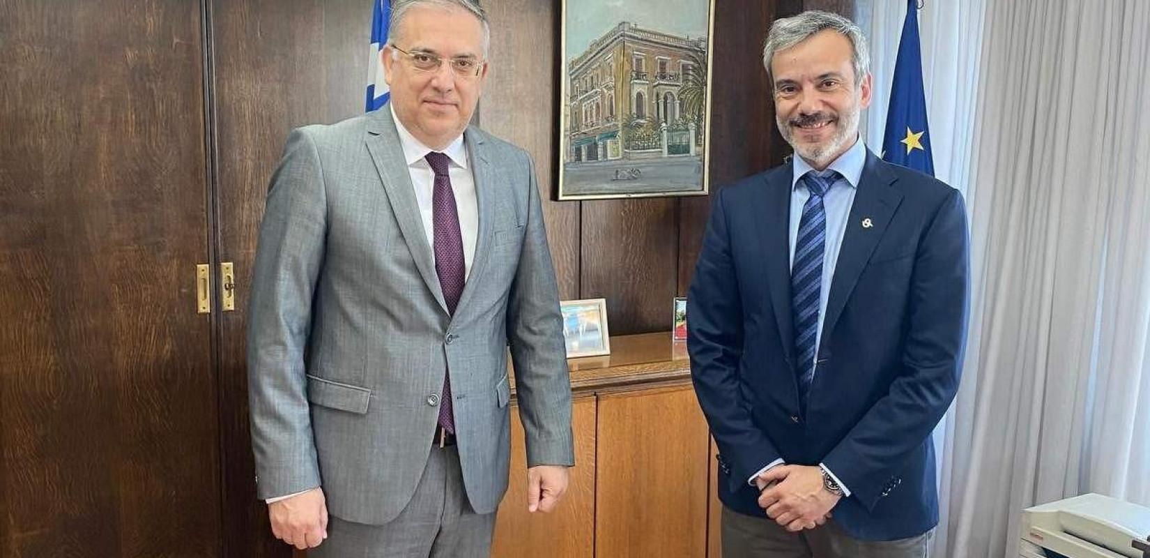 Για τη χρηματοδότηση έργων στη Θεσσαλονίκη συζήτησαν Θεοδωρικάκος - Ζέρβας