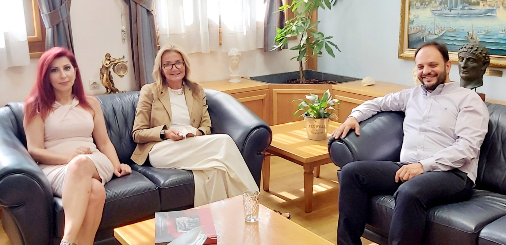 Η Μαρέβα Μητσοτάκη στο δήμο Καλαμαριάς