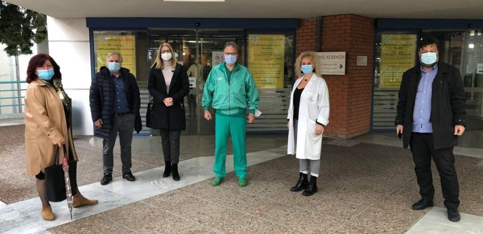 Αντιπροσωπεία του ΣΥΡΙΖΑ -ΠΣ στο "Παπαγεωργίου"