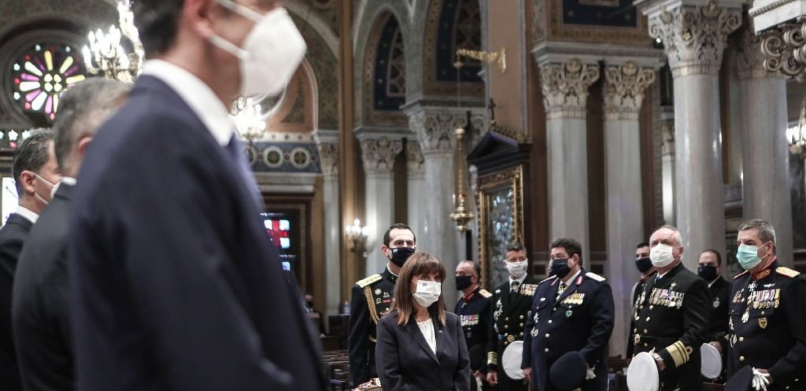 Ο πρωθυπουργός και η ΠτΔ στην πρωτοχρονιάτικη δοξολογία ﻿στην Μητρόπολη Αθηνών (Φωτ.)