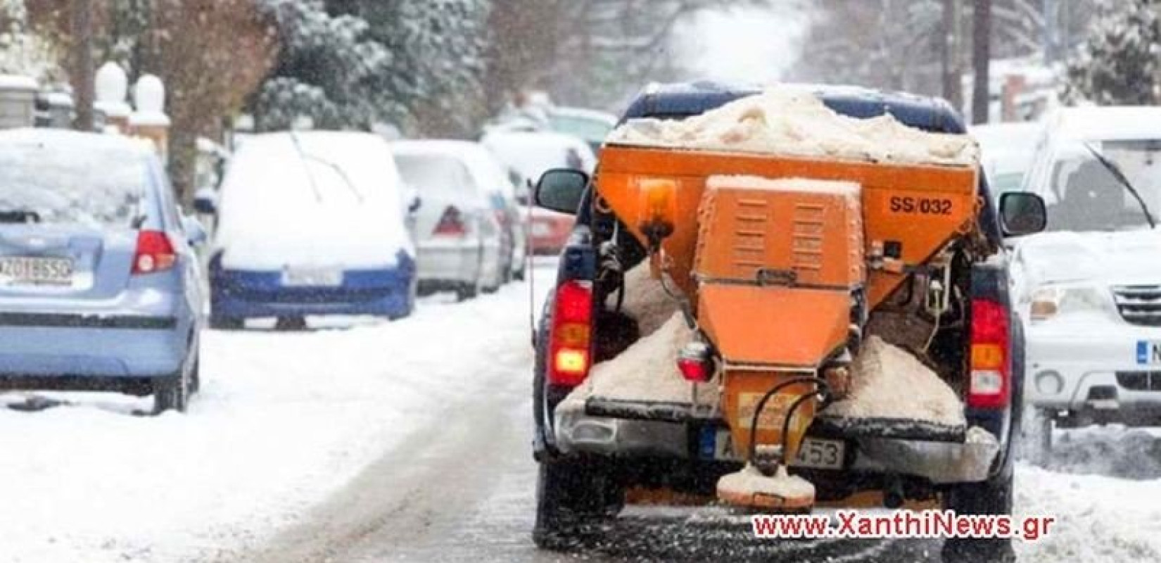 Πυκνή χιονόπτωση αυτήν την ώρα στην Ξάνθη