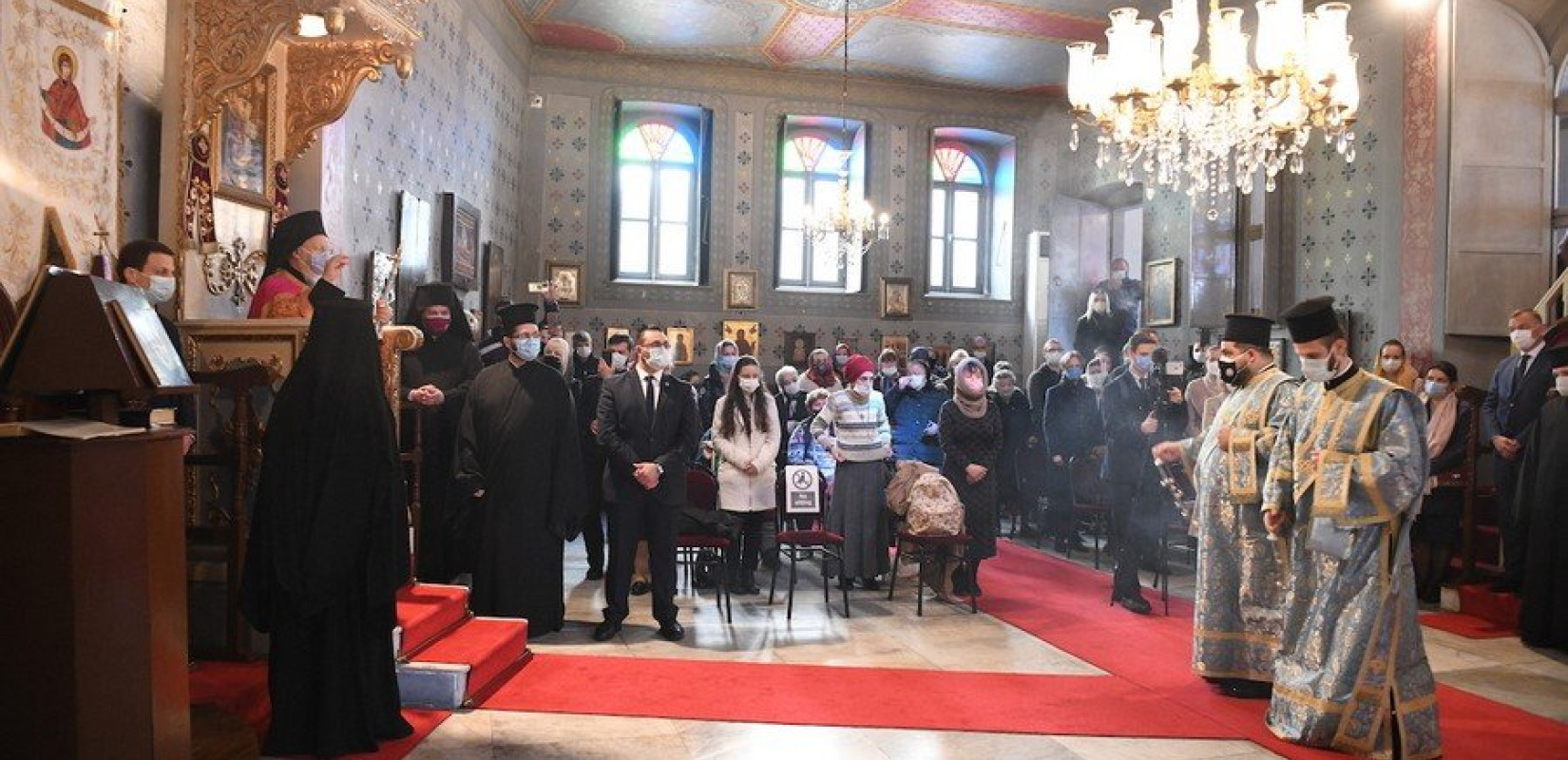 Ο Οικουμενικός Πατριάρχης στο Ι. Αγίασμα της Παναγίας των Βλαχερνών για τη Γ' Στάση των Χαιρετισμών 