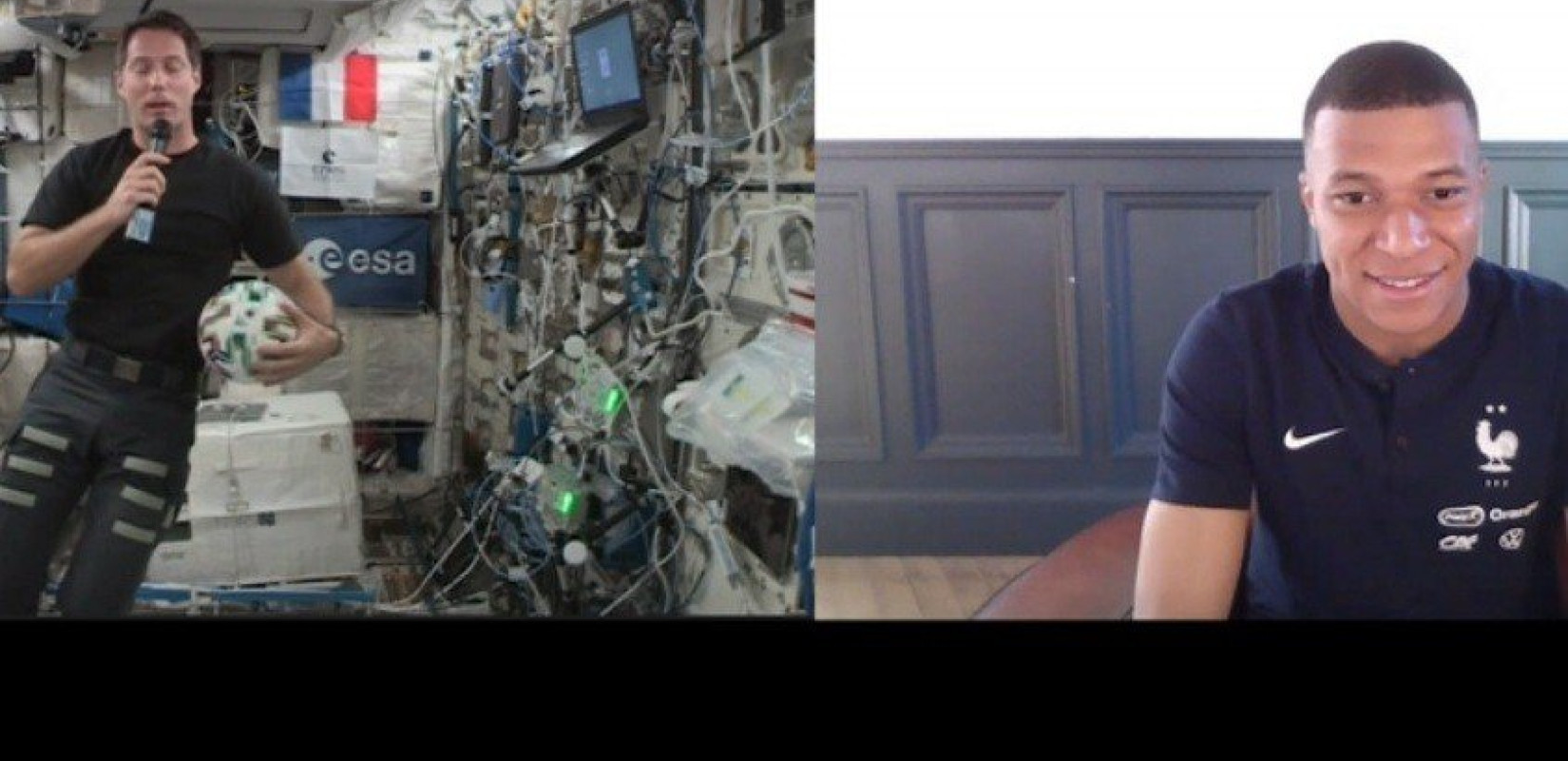 Ο σπαρταριστός διάλογος του Μπαπέ με έναν κοσμοναύτη (βίντεο)