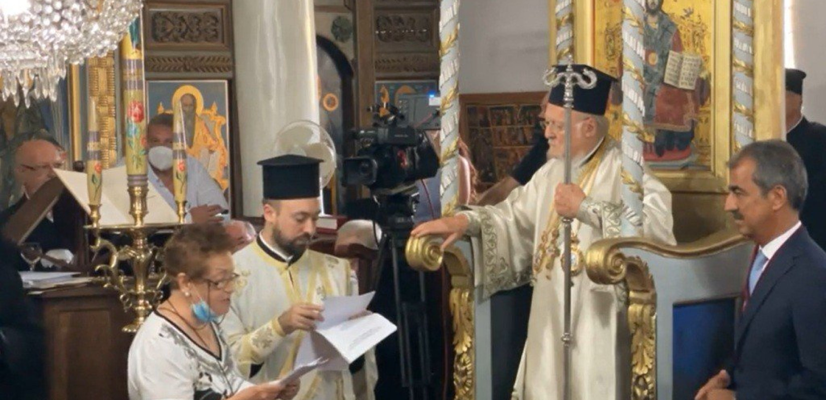 Πατριαρχικό συλλείτουργο στην Ιμβρο παρουσία και του μητροπολίτη Κιέβου Επιφάνιου (βίντεο)