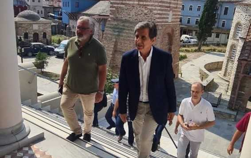 Επίσκεψη του Κώστα Γκιουλέκα στο Άγιο Όρος (φωτ.)