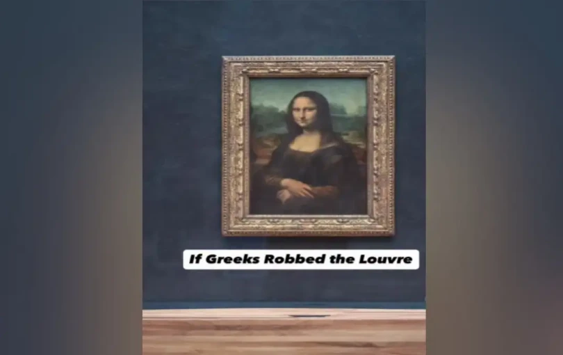 Αν το Λούβρο το έκλεβαν Έλληνες... - Δείτε το επικό βίντεο με την Ελληνίδα μάνα να «πρωταγωνιστεί» στην κλοπή του αιώνα