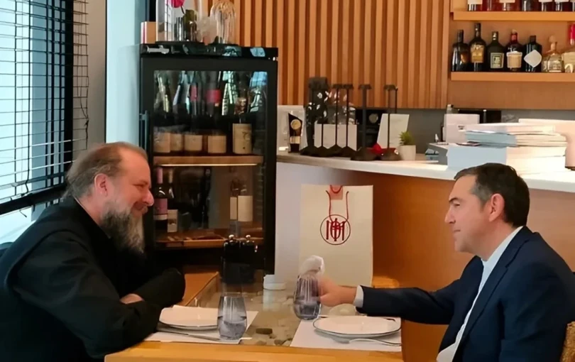 Γεύμα Φιλόθεου - Τσίπρα στη Θεσσαλονίκη