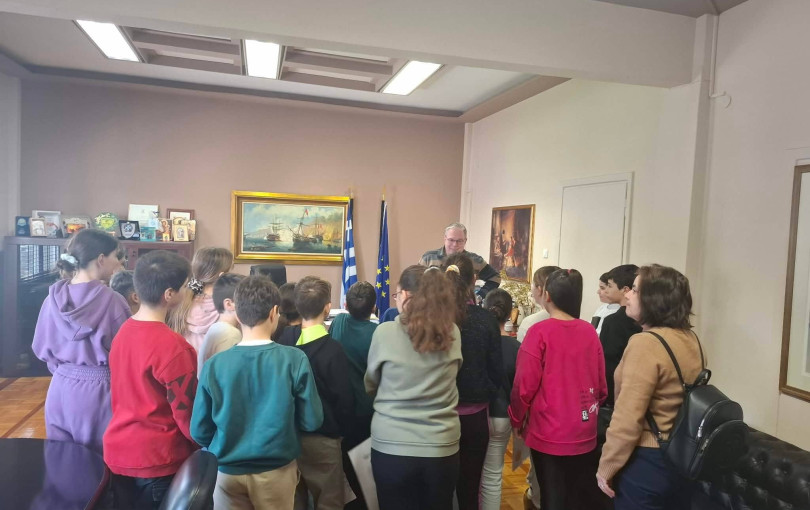 Δήμος Χαλκηδόνος: Στο Δημαρχείο οι μαθητές του 2ου Δημοτικού Κουφαλίων