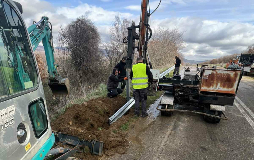 Κιλκίς: Τοποθέτηση στηθαίων στο δημοτικό και επαρχιακό οδικό δίκτυο