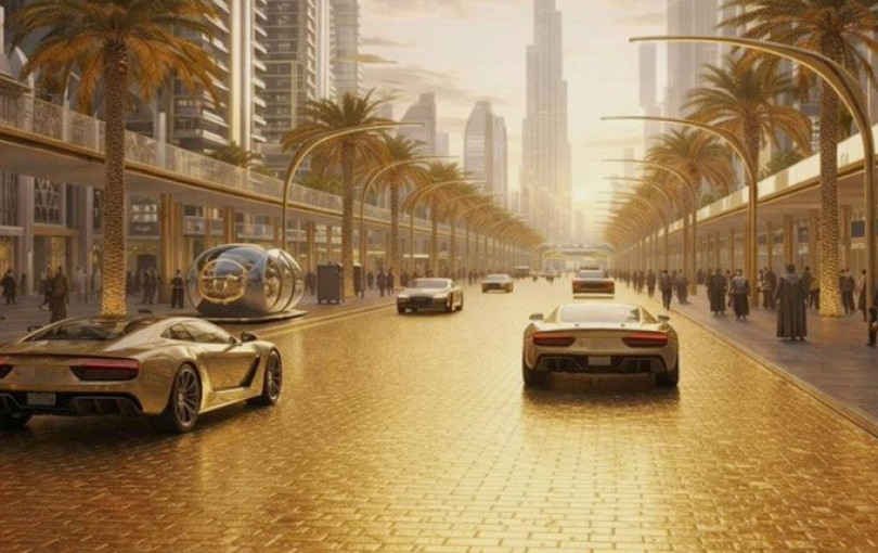 Ντουμπάι: Ετοιμάζει τον πρώτο «χρυσό δρόμο» στον κόσμο