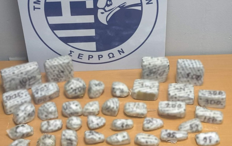 Σέρρες: Η Roxy «μύρισε» 5,5 κιλά ηρωίνης σε κρυψώνα αυτοκινήτου - Συνελήφθη μέλος διεθνούς κυκλώματος (βίντεο)