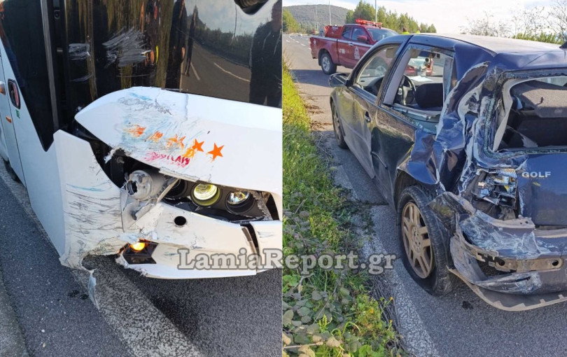 Φθιώτιδα: Σύγκρουση λεωφορείου ΚΤΕΛ Θεσσαλονίκης με ΙΧ που επέβαιναν καλόγριες - Δείτε εικόνες