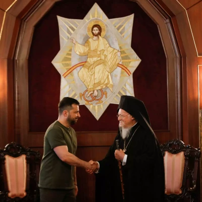 Τουρκία: Κοινό μήνυμα για ειρήνη και ενότητα  απηύθυναν, Βαρθολομαίος και  Βολοντίμιρ Ζελένσκι