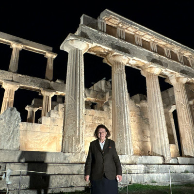 Η Λ. Μενδώνη εγκαινίασε το έργο αναβάθμισης του ναού της Αφαίας στην Αίγινα