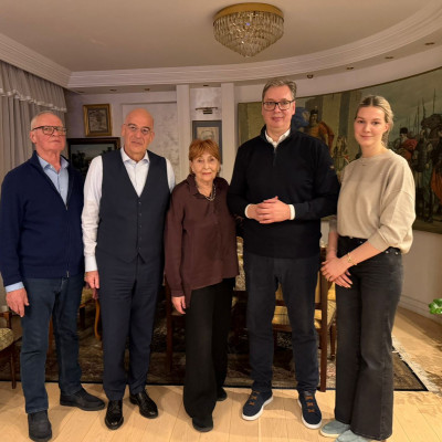 Ο Ν. Δένδιας καλεσμένος στο πατρικό του Ν. Βούτσιτς