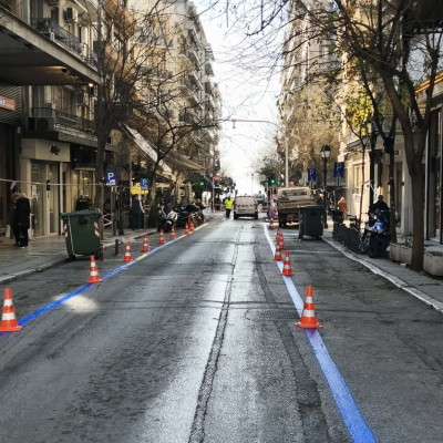 Θεσσαλονίκη: Ολοκληρώνται οι εργασίες αντιδρόμησης της Καρόλου Ντηλ - Δείτε βίντεο